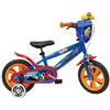 Denver Bike Bicicletta Bambino 12 Pollici Licensed Hot wheels, 2-4 Anni, Rotelle Removibili, Freno Anteriore Caliper, Telaio Acciaio, Ruote EVA Antiforatura, Borraccia e Scudo