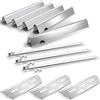 Nordic Bbq Store 66795 Flavorizer Bars, 67489 Bruciatori e 66040 Deflettore di calore per Weber Genesis II 300/LX 300 Series, Genesis II E-310 E-315 S-335 Grill Parts, Acciaio Inox