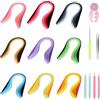 ZBHDEYG 900 pezzi quilling di carta, 1 set di strumenti per quilling di carta, quilling con 9 gradienti, set di quilling di carta, strisce di carta da 3 mm, carta fai da te