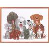 Janlynn Cani 1-Pezzo di Duckport contati Punto Croce Kit