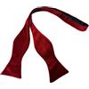 King & Priory Papillon da annodare in velluto rosso
