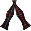 King & Priory Papillon tradizionale scozzese verde scuro a quadri, scozzese