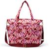 Amazon Essentials Borsa Tote da Viaggio in Cotone Trapuntato Donna, Floreale Nero, Taglia unica