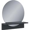 VICCO Specchio bagno Vicco Elyra Nero 50 x 54.5 cm con ripiano, Model 58387