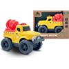 Cicili Camion Mezzaluna Giocattolo in Bioplastico (Paglia di Frumento) - Camion Giocattolo Ecologico per Bambini ≥18 Mesi, Resistente e Non Tossico, Camion di Costruzione Giallo