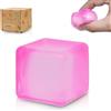 Graphinza Squeeze Toys Zushy Cubes Ice Cube, Squishy Cubes Squeeze Toys, Sensory Fidget Toys Stress Cube Anxiety Relief for Kids and Adults Small Blue&Small Pink (purple)