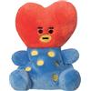 Aurora, 61506, BT21 TATA Palm Pal, 13 cm, Eco-Friendly, rosso e blu