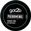 got2b Phenomenal Texture Clay Halt 5 (100 ml), cera per capelli da uomo, dona uno stile fenomenale, opaco, adatto per capelli più corti, formula vegana