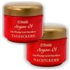 D'Aniello Set di 2 x 125 ml di crema viso all'olio d'argan originale, giorno e notte - Trattamento giorno e notte - Crema per il viso