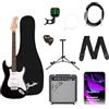 Squier by Fender Debut Stratocaster Kit Chitarra Elettrica, Nero