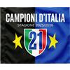 Bandiera Inter 21 Scudetto Neroazzurra Grande 100 * 150 cm Stagione Scudetto