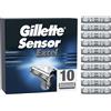 Gillette Sensor Excel Lamette di Ricambio Uomo 10 Ricariche