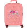 Enso Girl Zone Valigia da Cabina Rosa 40x55x20 cm Rigido ABS 37L 3.22 kg Bagaglio a Mano