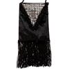 W WIDMANN MILANO Party Fashion Widmann - Borsetta Nera Retro in Velluto e Paillettes