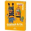 moses 90087 Black Stories Junior Quatsch & Co. - 50 Divertenti risate garantite, Biglietto con Due Varianti, Gioco di Puzzle per Bambini a Partire da 8 Anni, Giallo