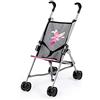 Bayer Design- Passeggino, Buggy, Carrozzine di Bambola, Pieghevole, Colore Grigio, Rosa con Fata, 30566AA