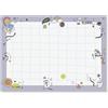 SIGEL HO945 Sottomano in carta «Happy Grid», formato A3, 80 g/m² FSC, blocco a strappo, antiscivolo | per disegnare, scrivere e lavoretti creativi | lilla/giallo neon/nero/verde neon, 30 fogli