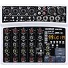 BOMGE Professionale 6 Canali 99DSP DJ Audio Sound Mixer Interfaccia Console di Mixaggio Desktop Karaoke con Ingresso MP3, USB, Ingresso Bluetooth, Registrazione Stereo, Alimentazione Phantom 48V