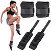 BAKAJI Set 2 Pesi per Caviglie e Polsi da 1 Kg Allenamento Palestra Aerobica Fitness Potenziamento Muscolare in Tessuto Neoprene con Fibbia Regolabile e Chiusura Strappo Peso Totale 2 Kg