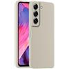 HULLIN Custodia per Telefono in Silicone Colorato, Adatta per Samsung Galaxy S21+ / Samsung S21 Plus (6.7) - Bianco antico