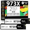 Smart Ink Cartuccia d'inchiostro Compatibile In sostituzione di HP 973X 973 (Nero 2 Multipack) per la ricarica delle stampanti PageWide Pro 477dw 577dw 452dw 477dn 452dn 577z 552dw P55250dw