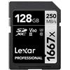 Lexar Professional 1667x Scheda SD 128 GB, Scheda di memoria SDXC UHS-II, Fino a 250 MB/s di lettura, Class 10, U3, V60, SD per Fotografi Professionisti, Videografi, Appassionati (LSD128CB1667)