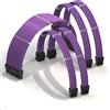 LINKUP - AVA 30cm PSU Personalizzato Prolunga Cavo Alimentatore Mod PC GPU | Intrecciato con Kit Pettine | 1x 24 P (20 + 4) | 2x 8 P (4 + 4) CPU | 2x 8 P (6 + 2) GPU | 300mm - Viola