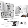 ASRock B850M Challenger WiFi White Socket AM5 Micro-ATX Scheda madre, compatibile con AMD Ryzen Serie 9000/8000/7000, B850, DDR5 8000+(OC), PCIe 5.0, WiFi 7, LAN 2.5G, porte Lightning da gioco