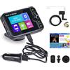 Inefala DAB Dab+ Adattatore per Autoradio Display LCD Colorato da 2,4 Pollici con Vivavoce Bluetooth, Trasmettitore Dab, Trasmettitore FM, AUX in/out, TF Card Music Play, Caricatore da Auto