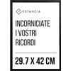 Estancia Cornice in Legno Nero 29,7x42 cm (A3) con Vetro Plexi Infrangibile | Moderna in Legno | Cornice Portafoto Din A3 Nera