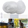 Zyluniy Rete Gatti, 4 x 3m Rete Gatti Balcone, 2.5cm Rete per Gatti, Rete per Gatti Trasparente, incl. Corda di Fissaggio e Accessori, Rete per Gatti Balcone, per Finestre Balconi Giardini