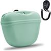 AUDWUD Custodia in Silicone per crocchette per Cani,Contenitore Portatile per l'addestramento Comoda Chiusura con Fibbia Magnetica e Clip in Vita,Senza BPA