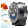 PORFOYO Mangiatoia automatica automatica per acquario, con timer, distributore di cibo per polveri, pellet e granulati, regolabile da 108 ml, funzionamento a batteria
