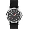 Timex T2N647 Orologio da Polso al Quarzo, Analogico, Uomo, Tessuto, Nero/Nero