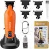 KEMEI 2499 Tagliacapelli Professionale Uomo con Lama A T, Macchinetta Wireless con Base di Ricarica, Motore Potente da 7000 RPM, Taglia Barba Uomo con Display LED, Uso per Casa e Barbiere