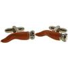 Italysmani Gemelli Polso Camicia Corno Portafortuna - Made in Italy - Lucky Horn Cufflinks
