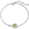 FANCIME Infinity Bracciale in Argento Sterling 925 Zaffiro Bracciale Settembre Birthstone Bracciale, con Bellissimo Portagioie Compleanno di Natale San Valentino Anniversario Presente per le Donne