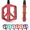 AEYINO Pedali MTB in nylon antiscivolo piatto per adulti bici da strada/bici ibrida 9/16 pollici (RDE)