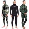 DEMMET Neoprene Immersione Muta 3MM Inverno Caldo Uomo Cappuccio Surf Cerniera Anteriore Snorkeling Pescare Cappuccio Muta Subacquea