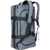 MIER Borsa sportiva impermeabile, resistente e convertibile, con cinghie e scomparto per scarpe, per palestra e sport, viaggi, 90 L, grigio