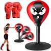 Behogan Punching ball tavolo: pallina da ufficio, mini sacco da boxe con ventosa, borsa da trasporto, set da pallina da tavolo, mini pallone da boxe, borsa da boxe, borsa da boxe, set da punching per