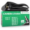 MoovMoov Camera d'Aria Moto per Pneumatici 90/90-17, 90/100-17, 100/70-17, 100/80-17, 100/90-17, 110/70-17, 3.00-17 e 3.25-17 - Cerchio da 17 pollici