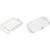 Weber 6606 Set di 6 spiedini con Supporto, Acciaio & 6471 Original Stainless Steel Fish Basket, Large,Multi