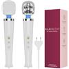 MARIELOVE Magic Wand massaggiatore - Massaggio ad alte prestazioni | 20 livelli | Forte vibrazione e testa flessibile in silicone | ideale per rilassamento muscolare, massaggio collo, schiena e corpo
