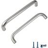 Baodenvi 2 Pezzi Maniglie Cucina Argento Maniglie per Mobili Maniglia del Bagno Maniglie per Armadietti Maniglie per Cassetti Spaziatura dei Fori 128mm Lega di Alluminio