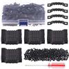 Swpeet 600 pezzi a dente di sega cornice appendere ganci doppio foro con viti e cacciavite, per la decorazione domestica cornice creativa appeso (nero)