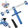 AFASOES Localizzatore di Punzoni per Legno Guida per Trapano Localizzatore di Punch Regolabile Set Guida di Foratura Rimovibile Dima di Posizionamento per Armadietti,Maniglie delle Porte