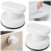 Jjqieosjeog 2 Pezzi Maniglia Ventosa Bianca Portatile Senza Foratura per Porte in Vetro, Bagno, Balcone, Cassettiera, Sedile WC
