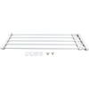 Ausla Mensola Estensibile per Armadio, Scaffale Telescopico in Ferro e Plastica, 75-120 cm, Organizzatore Salvaspazio per Guardaroba e Bagno