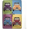 Les Collections Rétro Targa in metallo Citroen 2 CV (30 x 20 cm) modello in rilievo